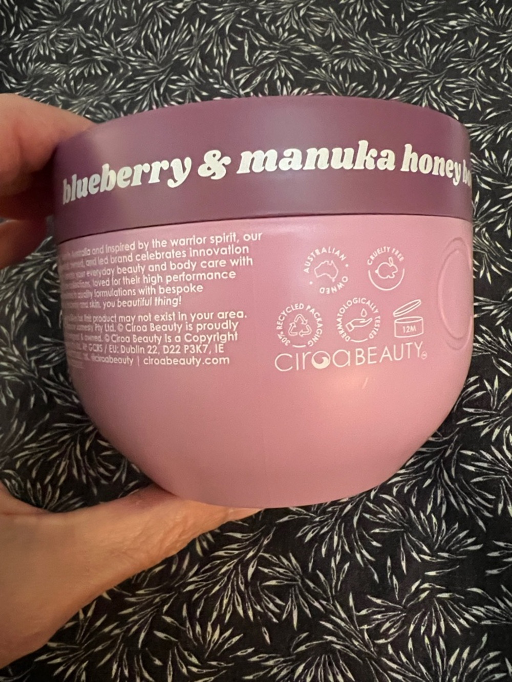 Ciroa Blueberry Manuka Honey Body Butter - Picture 3 of 4